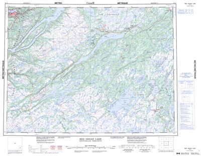 012A - RED INDIAN LAKE - Topographic Map