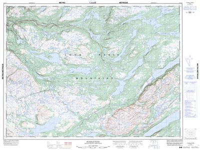 012A05 - PUDDLE POND - Topographic Map