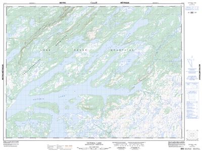 012A06 - VICTORIA LAKE - Topographic Map