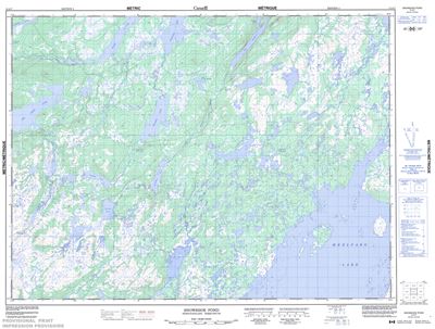 012A07 - SNOWSHOE POND - Topographic Map