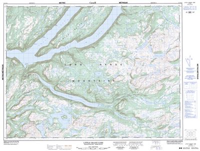 012A12 - LITTLE GRAND LAKE - Topographic Map