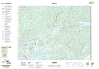 012B09 - HARRYS RIVER - Topographic Map