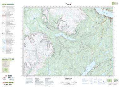 012B16 - GEORGES LAKE - Topographic Map