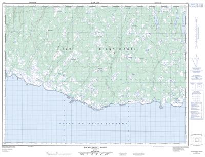 012E01 - ESCARPEMENT BAGOT - Topographic Map