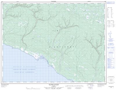 012E06 - RIVIERE GALIOTE - Topographic Map