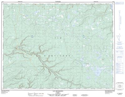 012E11 - LAC WICKENDEN - Topographic Map