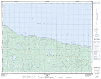012E13 - LAC FAURE - Topographic Map