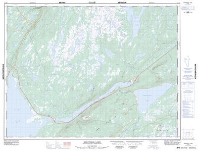 012H07 - SHEFFIELD LAKE - Topographic Map
