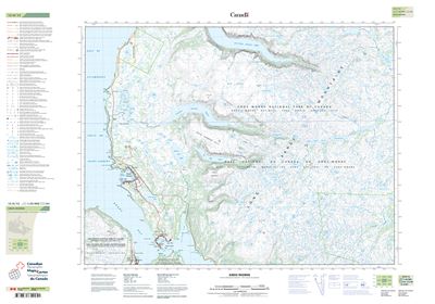 012H12 - GROS MORNE - Topographic Map
