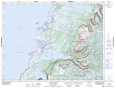 012H13 - ST. PAULS INLET - Topographic Map