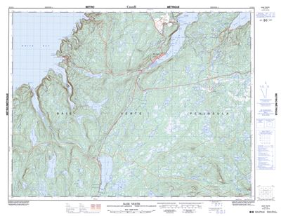 012H16 - BAIE VERTE - Topographic Map