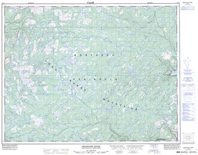 012I07 - SOUFFLETS RIVER - Topographic Map