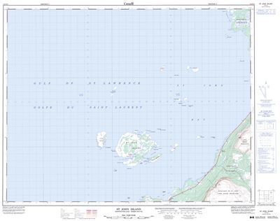 012I14 - ST. JOHN ISLAND - Topographic Map
