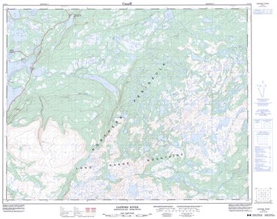 012I15 - CASTORS RIVER - Topographic Map