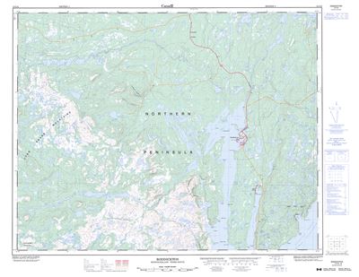 012I16 - RODDICKTON - Topographic Map