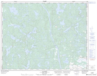 012J13 - LAC NESLE - Topographic Map