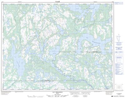 012K06 - LAC KEGASHKA - Topographic Map