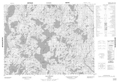 012K10 - LAC CAUCHY - Topographic Map
