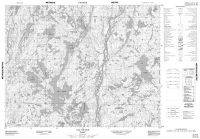 012K12 - LAC VICTOR - Topographic Map