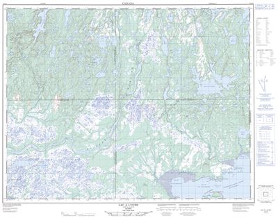 012L06 - LAC A L'OURS - Topographic Map