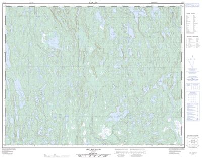 012L09 - LAC MICHAUD - Topographic Map