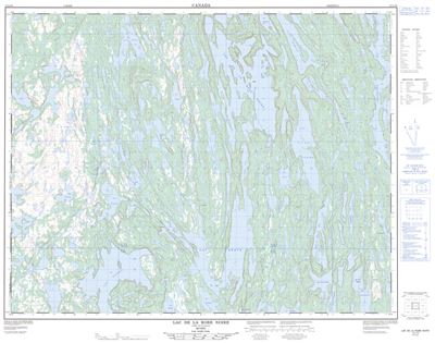 012L10 - LAC DE LA ROBE NOIRE - Topographic Map
