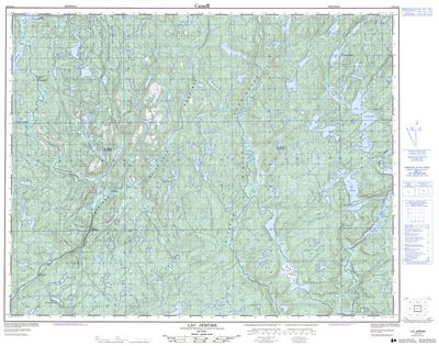 012L13 - LAC JEROME - Topographic Map