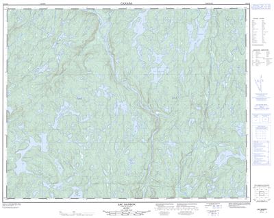 012L14 - LAC SANSON - Topographic Map