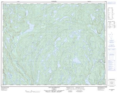 012L16 - LAC GAUDREAULT - Topographic Map