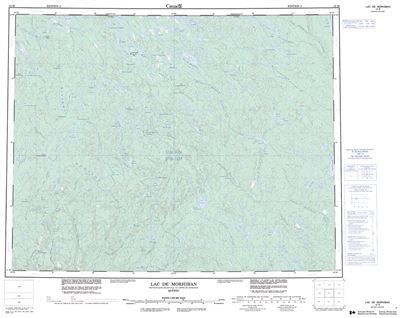 012M - LAC DE MORHIBAN - Topographic Map