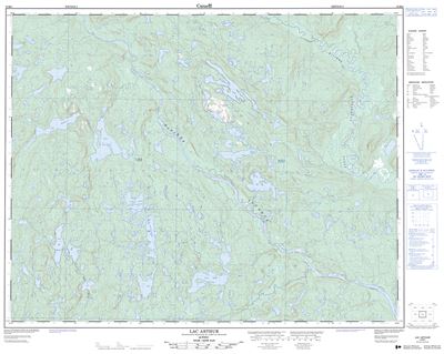 012M01 - LAC ARTHUR - Topographic Map