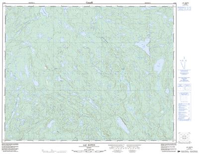 012M02 - LAC RUFFIN - Topographic Map