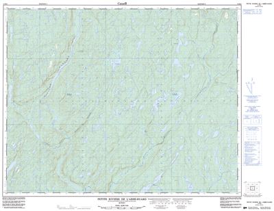 012M03 - PETITE RIVIERE DE L'ABBE-HUARD - Topographic Map