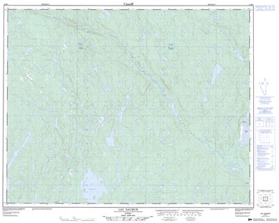 012M07 - LAC SAUMUR - Topographic Map