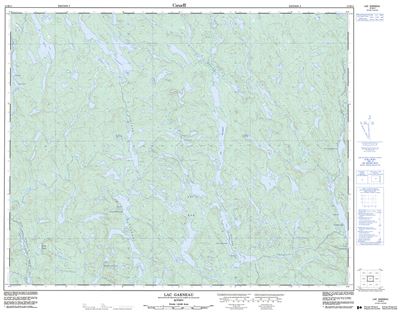 012M11 - LAC GARNEAU - Topographic Map