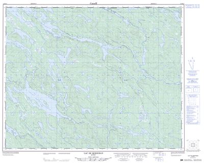 012M15 - LAC DE MORHIBAN - Topographic Map