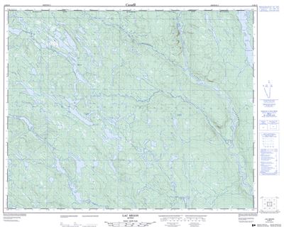 012M16 - LAC BEGON - Topographic Map