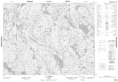 012N03 - LAC BOHIER - Topographic Map