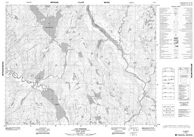 012N04 - LAC CORMIER - Topographic Map