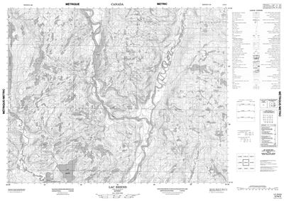 012N05 - LAC BRIEND - Topographic Map