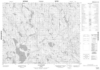 012N06 - LAC LE DORE - Topographic Map