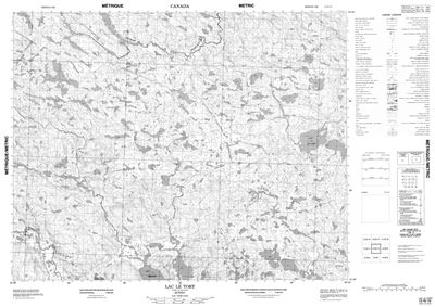 012N10 - LAC LE TORT - Topographic Map