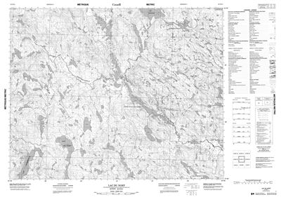 012N11 - LAC DU NORT - Topographic Map