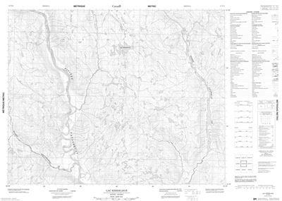 012N12 - LAC KERDELHUE - Topographic Map