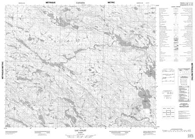 012N15 - LAC GOLET - Topographic Map
