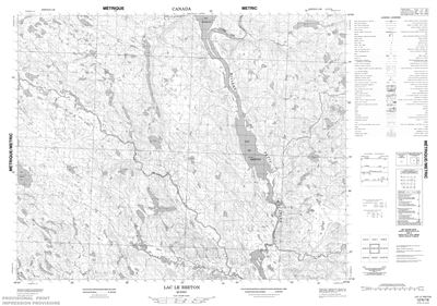 012N16 - LAC LE BRETON - Topographic Map