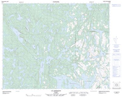 012O03 - LAC ROBERTSON - Topographic Map
