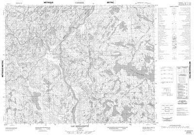012O04 - LAC BERNADETTE - Topographic Map
