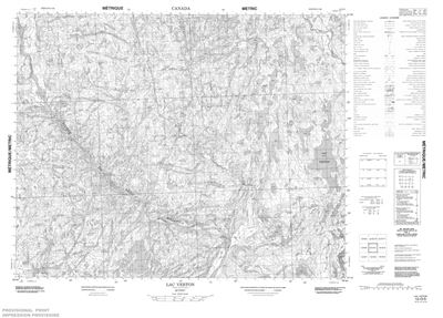 012O05 - LAC VERTON - Topographic Map