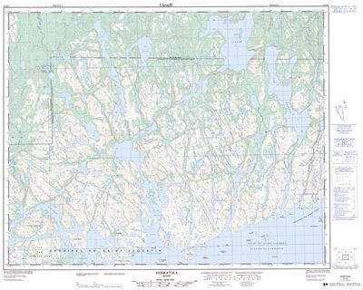 012O08 - SHEKATIKA - Topographic Map